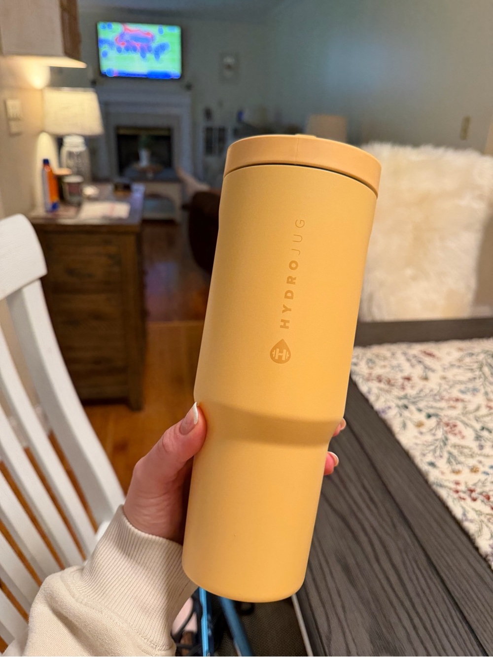 HydroJug Light Orange 32 oz sport tumbler